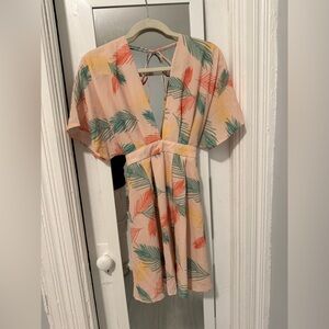 Floral Print Mini Dress